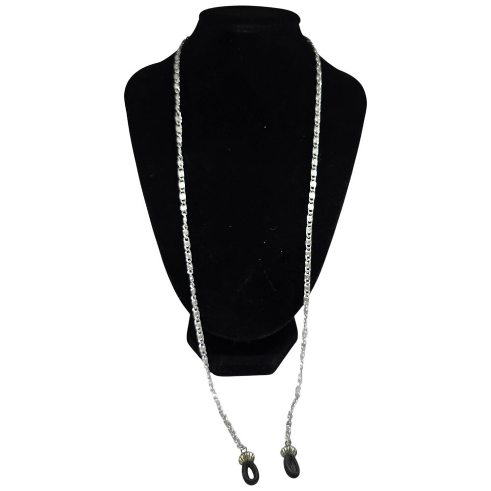 Silver‎ Tone Eyeglass Chain Necklace Holder Strap Lanyard Reading Glasses